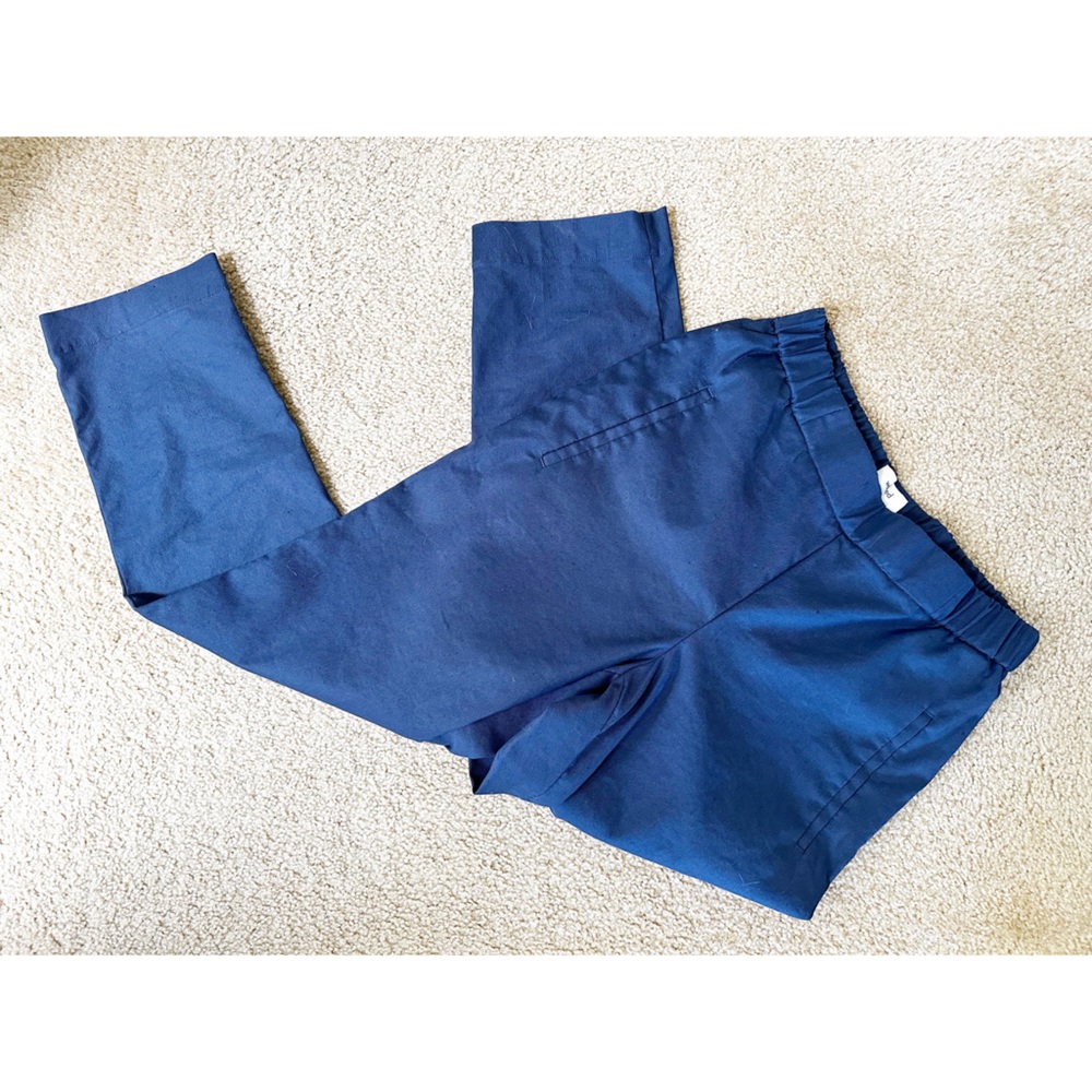 Aritzia Wilfred blue tapered pull on trousers
